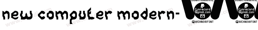 new computer modern字体转换